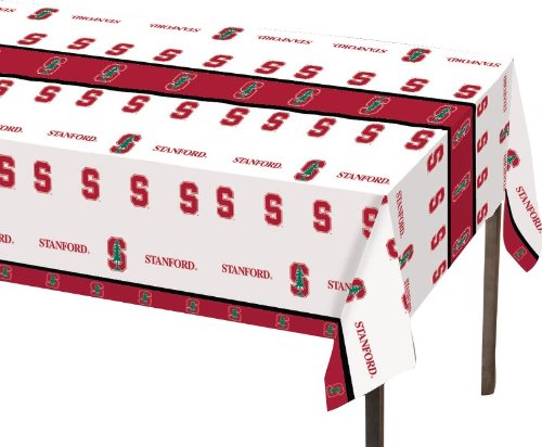 0039938024109 - CREATIVE CONVERTING STANFORD CARDINALS PLASTIC BANQUET TABLE COVER