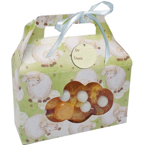 0039938042721 - CREATIVE CONVERTING BABY SHOWER BA BA BABY 2 COUNT COOKIE/CANDY TREAT CARRYING BOX WITH WINDOW