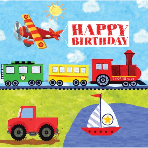0039938046095 - CREATIVE CONVERTING ON THE GO HAPPY BIRTHDAY 16 COUNT 3-PLY PAPER LUNCH NAPKINS
