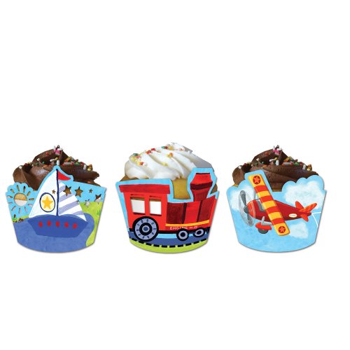 0039938047733 - CREATIVE CONVERTING 12 COUNT ON THE GO CUPCAKE WRAPPERS
