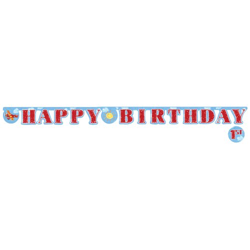 0039938047849 - CREATIVE CONVERTING ON THE GO HAPPY BIRTHDAY JOINTED PARTY BANNER