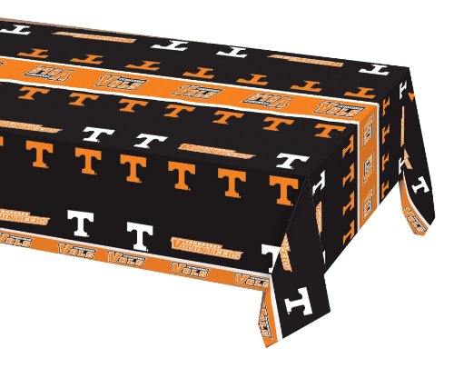 0039938130893 - CREATIVE CONVERTING UNIVERSITY OF TENNESSEE KNOXVILLE PLASTIC TABLE COVER, 54 BY 108-INCH