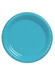 0039938185459 - PASTEL BLUE PLASTIC DINNER PLATES 9 IN
