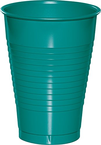 0039938205942 - CREATIVE CONVERTING 28111071 20 COUNT TOUCH OF COLOR PLASTIC CUPS, 12 OZ, TROPICAL TEAL