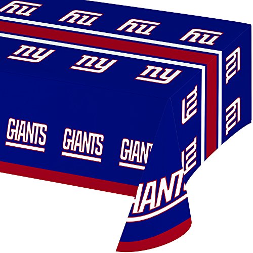0039938243388 - CREATIVE CONVERTING ALL OVER PRINT NEW YORK GIANTS PLASTIC BANQUET TABLE COVER