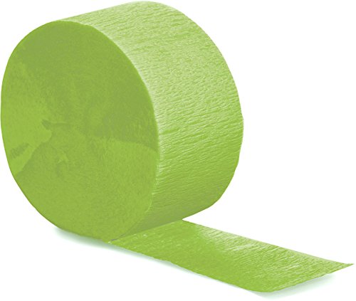 0039938244644 - CREATIVE CONVERTING TOUCH OF COLOR CREPE STREAMER, 81', FRESH LIME