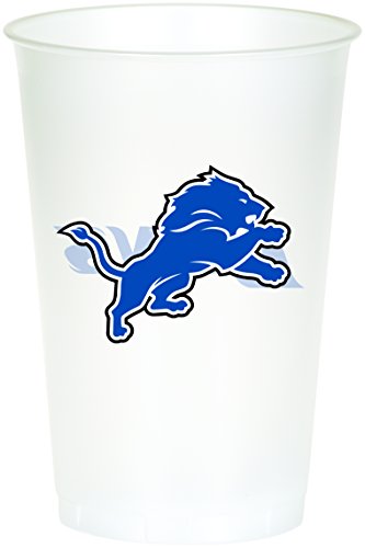 0039938245610 - CREATIVE CONVERTING 8 COUNT DETROIT LIONS PRINTED PLASTIC CUPS