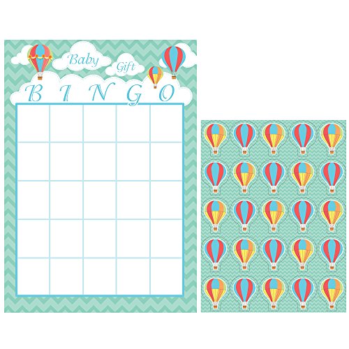 0039938294694 - CREATIVE CONVERTING UP, UP & AWAY BABY SHOWER BINGO GAME FOR 10