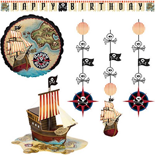 0039938299033 - CREATIVE CONVERTING PARTY KIT, PIRATE'S MAP DECOR