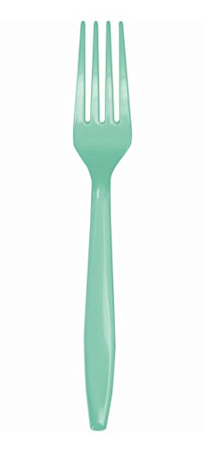 0039938348571 - CREATIVE CONVERTING 318870 50 COUNT PLASTIC FORKS, FRESH MINT