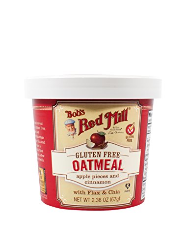 0039978001849 - BOB'S RED MILL GLUTEN-FREE OATMEAL CUP, APPLE PIECES & CINNAMON (PACK OF 12)
