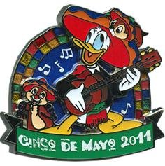 0400000559223 - DISNEY PIN - CINCO DE MAYO 2011 - DONALD WITH CHIP AND DALE LE - PIN 83236