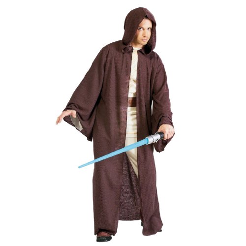 0400001470893 - STAR WARS DELUXE HOODED JEDI ROBE, BROWN, ONE SIZE
