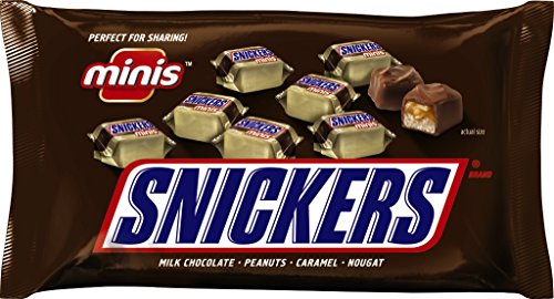 0040000202523 - SNICKERS MINIS CHOCOLATE CANDY, 19.5 OUNCE BAG (PACK OF 4)