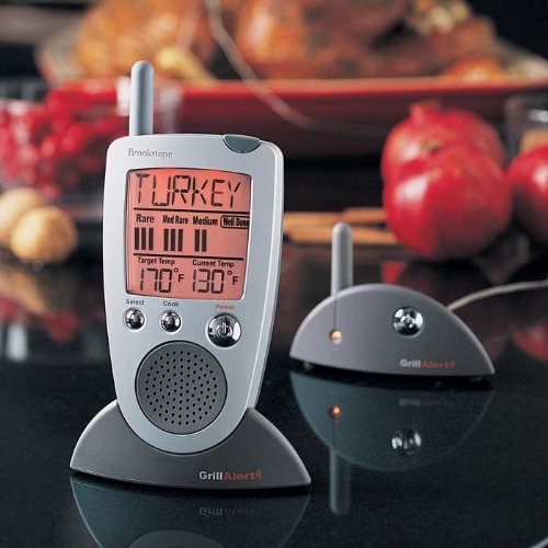 0400003306541 - BROOKSTONE GRILL ALERT TALKING REMOTE MEAT THERMOMETER