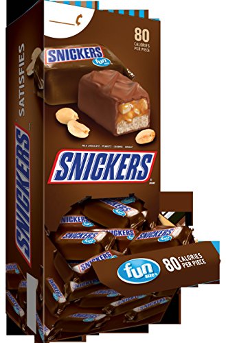 0040000421986 - SNICKERS FUN SIZE CHOCOLATE CANDY CHANGEMAKER DISPLAY, 90 PIECES