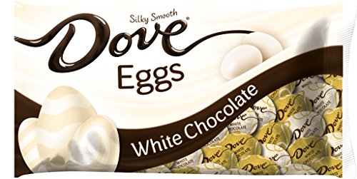 0040000476474 - DOVE EASTER WHITE CHOCOLATE CANDY EGGS 7.94-OUNCE BAG