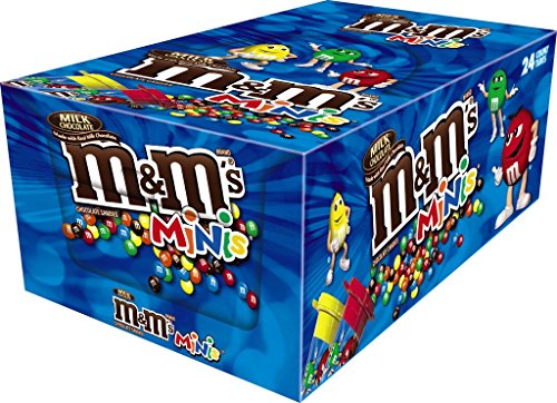 0040000476528 - M&M'S MINIS MILK CHOCOLATE CANDY TUBE, SHARING SIZE (24 COUNT)