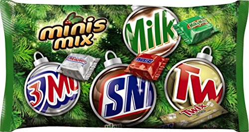0040000483410 - MARS CHOCOLATE MINIS VARIETY MIX FOR THE HOLIDAYS (3 MUSKETEERS, SNICKERS TWIX, AND MILKY WAY), 10.57 OUNCE BAG