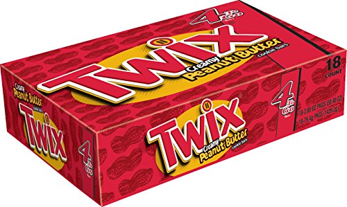 0040000490869 - TWIX PEANUT BUTTER COOKIE CHOCOLATE CANDY BAR, SHARING SIZE (18 COUNT)