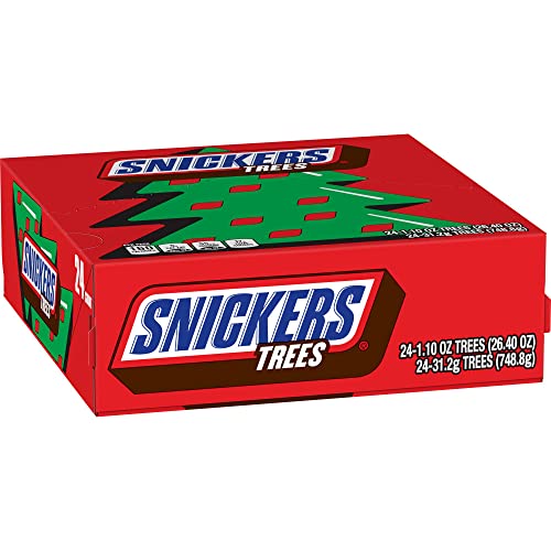 0040000493785 - SNICKERS HOLIDAY SINGLES SIZE CHOCOLATE CANDY BAR TREE, 1.1 OUNCE (PACK OF 24)