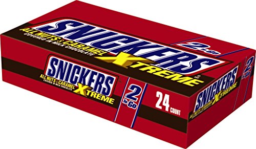 0040000494539 - SNICKERS XTREME SHARING SIZE CHOCOLATE CANDY BARS 3.59-OUNCE BAR 24-COUNT BOX