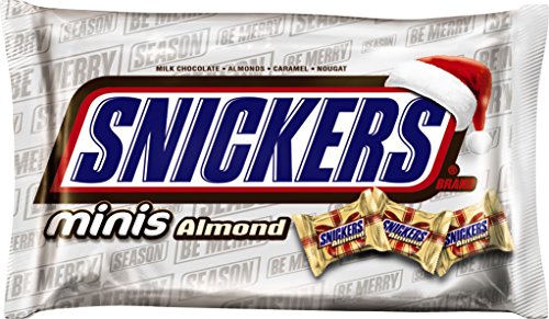 0040000495291 - SNICKERS ALMOND MINIS CHOCOLATE CANDY FOR THE HOLIDAYS, 10 OUNCE BAG