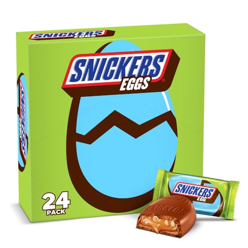 0040000499220 - SNICKERS CHOCOLATE EASTER CANDY EGGS, 1.1-OUNCE 24 COUNT BOX BARS