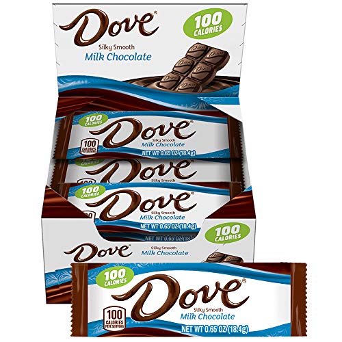 0040000500490 - DOVE 100 CALORIES MILK CHOCOLATE CANDY BARS, 0.65 OUNCE (PACK OF 18)