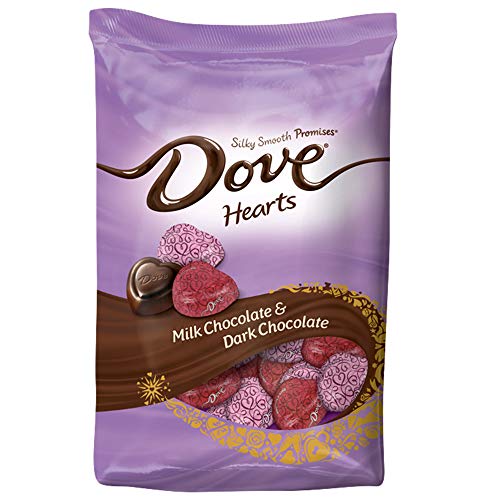 0040000508465 - DOVE CHOCOLATE MIXED HEART PROMISES VARIETY VALENTINES CANDY, 19.5 OUNCE BAG