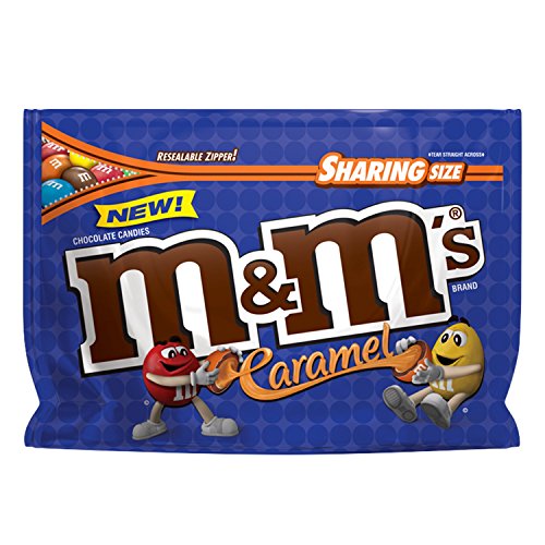 0040000508885 - M&M'S CARAMEL CHOCOLATE CANDY SHARING SIZE 9.6-OUNCE BAG