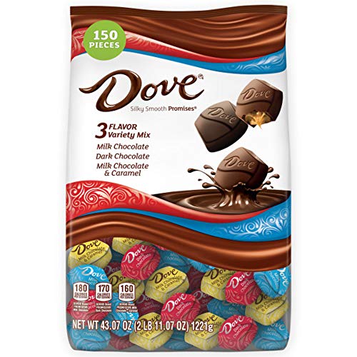0040000509431 - DOVE PROMISES VARIETY MIX CHOCOLATE CANDY 43.07-OUNCE 153-PIECE BAG