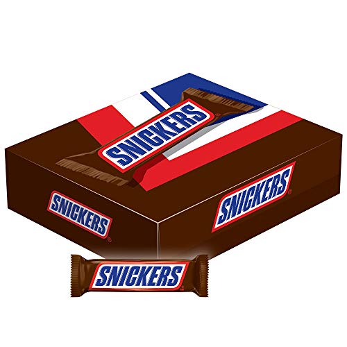 0040000524311 - SNICKERS SINGLE BAR CHOCOLATE CANDY, 48 BARS OF 1.86OZ EACH.