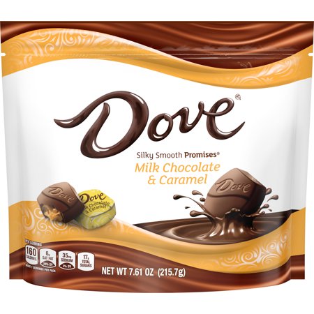 0040000525424 - DOVE PROMISES, CARAMEL AND MILK CHOCOLATE CANDY, 7.61 OZ.