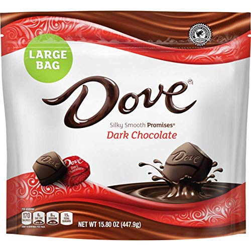 0040000525592 - DOVE PROMISES DARK CHOCOLATE CANDY BAG, 15.8 OZ