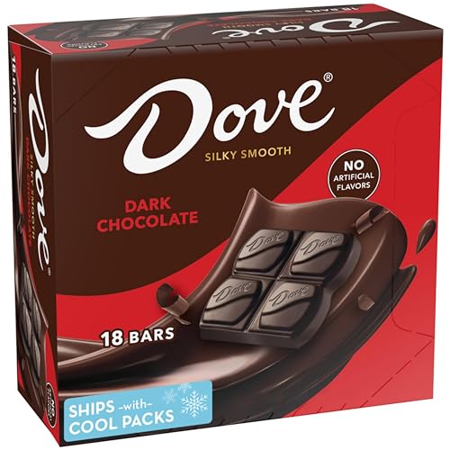 0040000559856 - DOVE DARK CHOCOLATE SILKY SMOOTH: 18 BARS OF 1.44 OZ