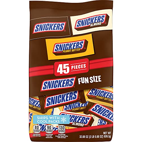 0040000560906 - SNICKERS VARIETY MIX FUN SIZE CHOCOLATE CANDY BARS, 32.68-OUNCE BAG