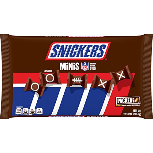 0040000572664 - SNICKERS MINIS HALLOWEEN CHOCOLATE CANDY BARS, 10.48 OZ BULK CANDY BAG