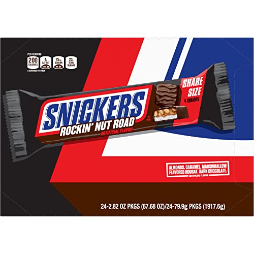0040000584865 - SNICKERS ROCKIN NUT ROAD SHARE SIZE 2.82 OUNCES EACH 24 PER PACK (TOTAL 67.68
