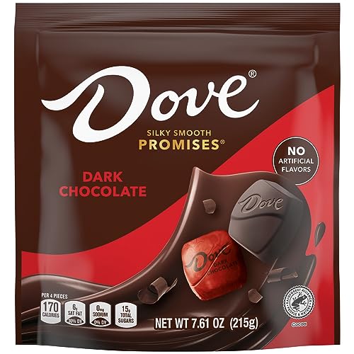 0040000596998 - DOVE PROMISES DARK CHOCOLATE EASTER CANDY, 7.61 OZ BAG