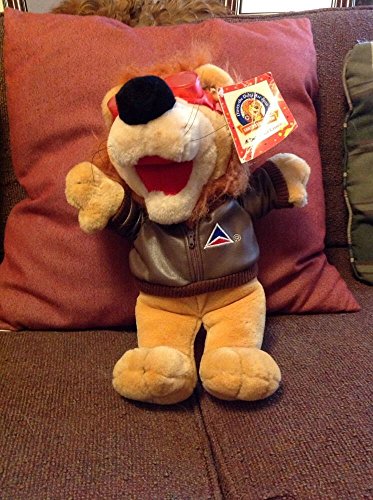 0040003914980 - DELTA AIRLINES DUSTY THE LION PLUSH STUFFED ANIMAL 14 TALL 1995