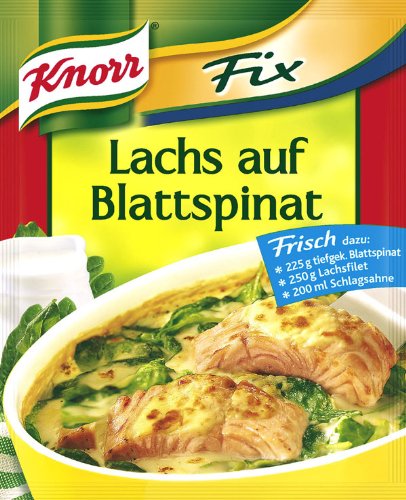 4000400127556 - KNORR FIX SALMON WITH SPINACH (LACHS AUF BLATTSPINAT) (PACK OF 4)