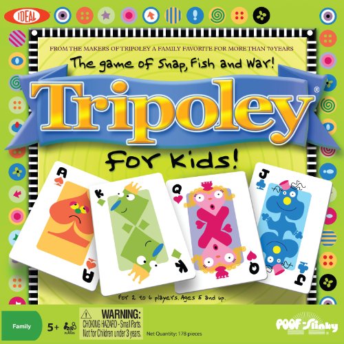 0040004345691 - IDEAL TRIPOLEY FOR KIDS- SNAP, FISH AND WAR CARD GAME