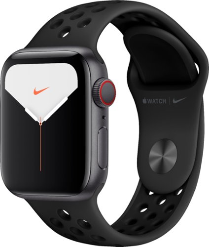 0400062160122 - APPLE WATCH NIKE SERIES 5 (GPS + CELLULAR) 40MM ALUMINUM CASE WITH ANTHRACITE/BLACK NIKE SPORT BAND - SPACE GRAY ALUMINUM (AT&T)