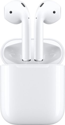 0400063444184 - APPLE - GEEK SQUAD CERTIFIED REFURBISHED AIRPODS WITH CHARGING CASE (2ND GENERATION) - WHITE