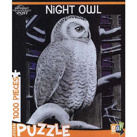0400069334892 - THE SATURDAY EVENING POST NIGHT OWL 1000 PIECE JIGSAW PUZZLE BY GO! GAMES
