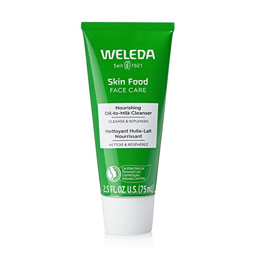 4001638579971 - WELEDA SKIN FOOD FACE CARE NOURISHING OIL-TO-MILK CLEANSER 2.5 FLUID OUNCE, PLANT RICH CLEANSER WITH SUNFLOWER SEED OIL, CHAMOMILE EXTRACT AND PANSY