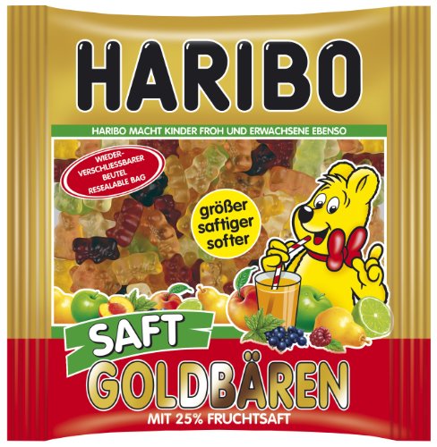 4001686386934 - HARIBO JUICY GOLD BEARS 450G/15.87-OUNCE IN RESEALABLE BAG