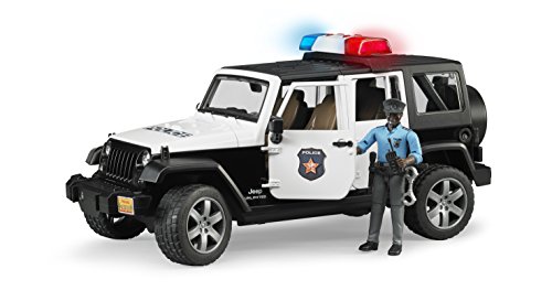 4001702025274 - JEEP RUBICON POLICE CAR WITH DARK SKIN POLICEMAN