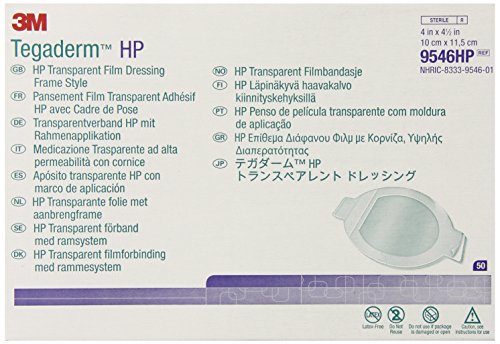 4001895928857 - 3M TEGADERM HP TRANSPARENT FILM DRESSING FRAME STYLE 9546HP, 50 PADS (PACK OF 4)